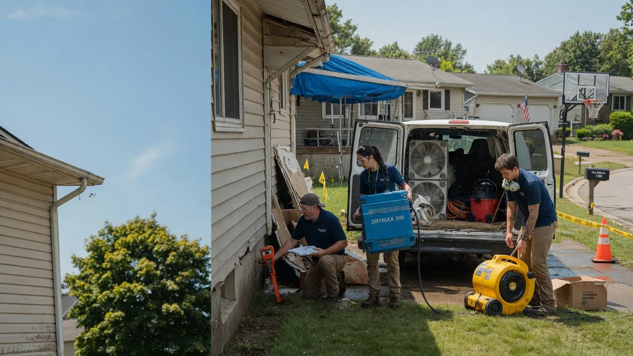 Ceiling Leak Cleanup in Coulterville, IL near me