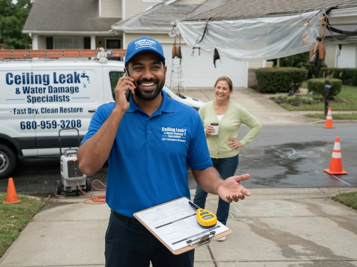 Ceiling Leak Cleanup Coulterville, IL FAQs